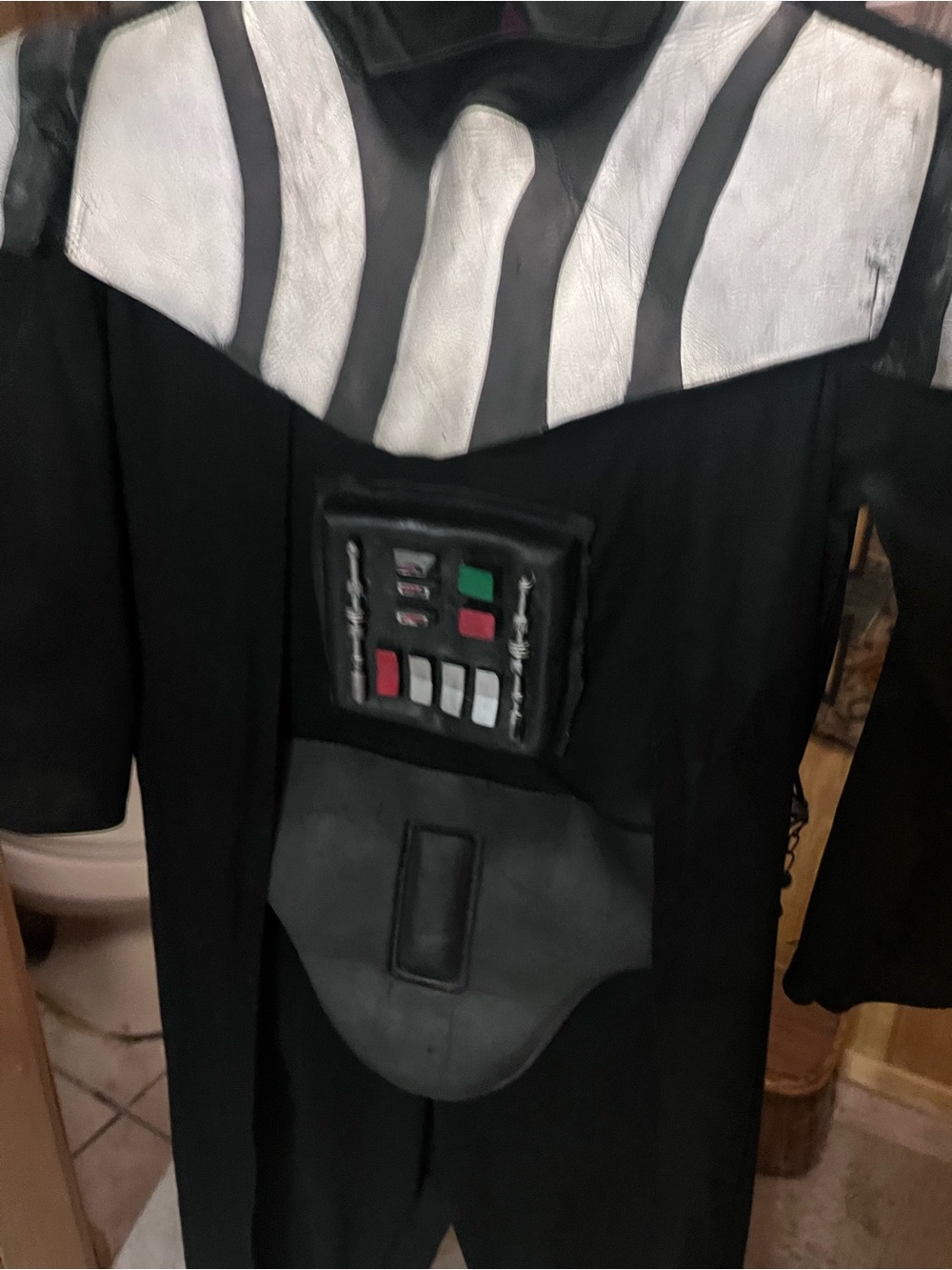 Kids Black and Silver Galactic Warrior Costume